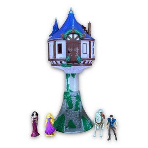 Disney Parks Tangled Rapunzel Tree House Playset Dollhouse Pre-Owned Sold As Is